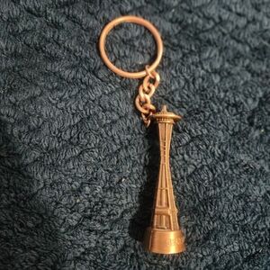 Seattle Space Needle Copper Keychain